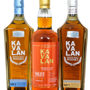 Kavalan Solist Brandy Cask 3PK Taiwanese Single Malt Whisky (3 x 700ml)