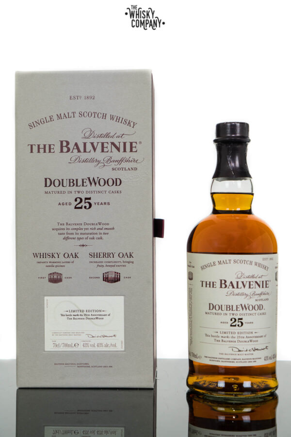 The Balvenie Aged 25 Years DoubleWood Speyside Single Malt Scotch Whisky (750ml)