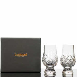 Glencairn Cut Crystal “Hatch” Two Whisky Tasting Glasses In Presentation Box